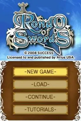 Rondo of Swords (USA) screen shot title